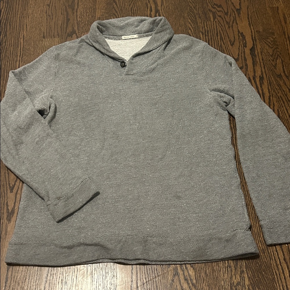 Marine Layer Men’s Popover One Button Collared Sweater‎ Sweatshirt